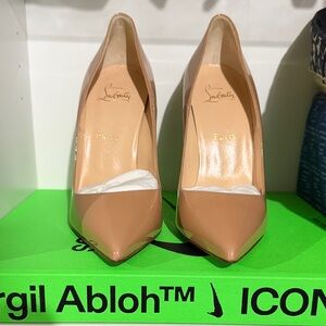 Christian Louboutin So Kate Patent leather 120mm Nude Heels